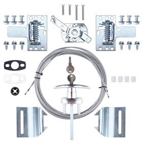 Ds-1521-us Patioer Universal Garage Door Lock Kit With Spring Latch And Keyed Handle