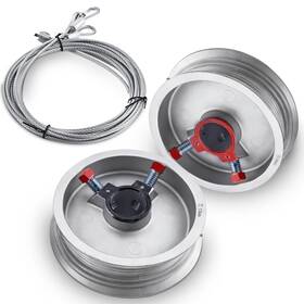 Ds-1655-us Patioer Garage Door Cable Drums Set With 1/8 Inch X 8.5ft Galvanized Cables