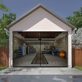 Pauto-p 445007110155 Liamst Garage Door Screen For 9x7ft 1 Car Doors- Reinforced Fiberglass Do