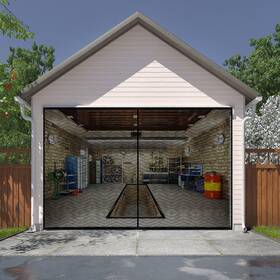 Pauto-p 445016283291 Liamst Garage Door Screen For 9x7ft 1 Car Doors- Reinforced Fiberglass Do