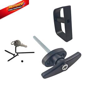 X0767 Pdetveo T-handle Door Lock Set With 2 Security Keys Heavy-duty Shed 5.5 Inch