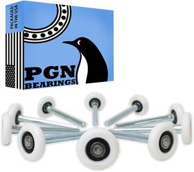 Bb-roller-4in Pgn Bearings Bb-roller-4in/10 2 Inch Nylon Garage Door Rollers 10 Pack - Quite And Smooth Wheels