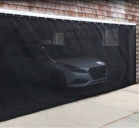 Pick For Life 445053526580 Sliding Garage Door Screen With Track Closure - 2 Car 16x7ft Retract