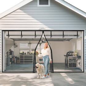 Pick For Life 710638848140 Garage Door Screen 1 Car 2 Magnetic Closure Heavy Duty Weighted