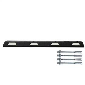 Plasticade 445054811852 Parking Stop With White Stripes 6 Ft. For Concrete