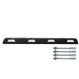 Plasticades 792389021584 Safety Traffic Control 6ft For Concrete Parking Stop With White Stripes