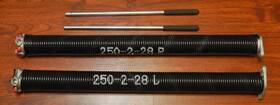 Gz-28 Pnkmonkey Garage Door Torsion Springs Pair Of 0.25 X 2 28inch Non-slip Winding Bars