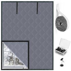 Precizex 738508307245 Window Insulation For Winter 3 Layer 63 Inch X 47 Oxford Gray-xl