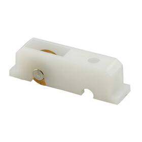 Prime-line 049793032218 G 3221 Roller Assembly 15/32 Inch Wheel Diameter Solid Brass Flat Edge Rol