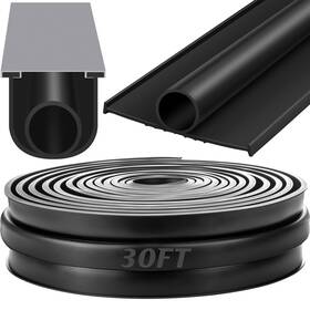 Muy-pushglossy-361 Pushglossy 30 Ft Garage Door Seals Bottom Rubber U Shape O Ring Weather Str