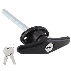 Gb241119-1001 Qjaiune 1 Pack Truck Cap Locking T-handles Black Camper Topper Lock Keyed Alike 5/1
