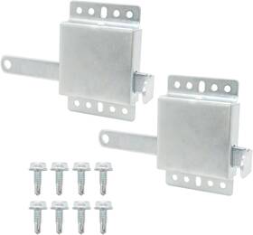 Wkcks-02  Qzattcaen Heavy Garage Door Side Deadlock 2 Pack Iron Galvanized Inside Security Lock