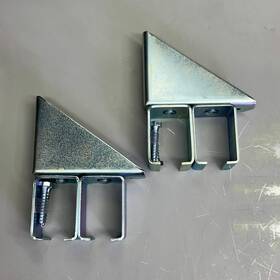 Bc8-301s R&s 2 Pack Steel Garage Door X2 Wall Box Rail Bracket 7-1/8 Inch X 5-13/16 Bc8-301