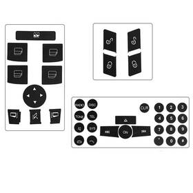 Rdbs 788807309693 Car Interior Button Repair Stickers Kit Window Switch Door Lock Radio
