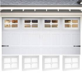 X13.8 Rduigt 977325260249 4pcs Garage Door Windows 20.7 Inch Inserts With Plexy