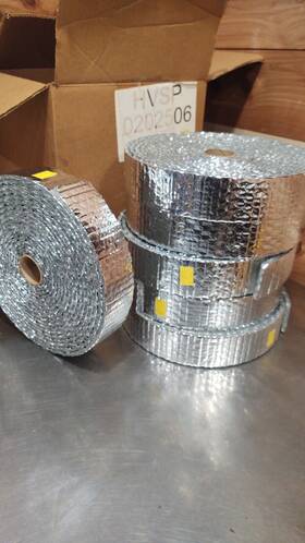 Hvsp0202506 Reflectix 2 Inch X 25ft Reflective Double Bubble Duct Spacer Hvac 6 Rolls