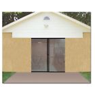 Ret4868 Ideaworks Garage Door Screen Single Magnetic Closure Weighted Bottom Insects