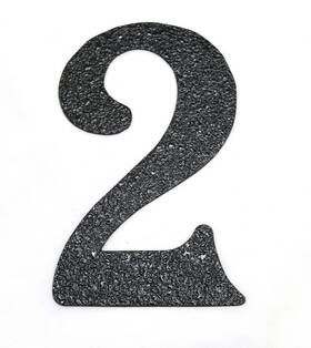 Revonobi 300027695778 Garage Doors Magnetic House Numbers 5ftft- Flexible Black Embossed - G