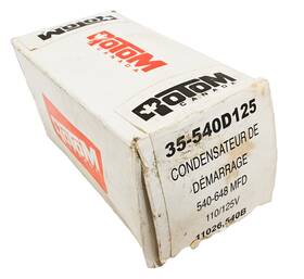 35-540d125 Rotom Canada 11026 540-648mfd 110/125 Vac Garage Motor Starting Capacitor