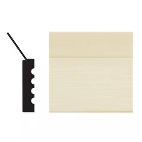 2149 Royal Mouldings 445005564554 7/16 Inch X 2 84 Pvc Almond Garage Door Stop Molding