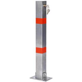 Sign-ye013 Runesay 27.6 Inch H 6.7 W Gray Steel Parking Safety Bollard Pole Barrier Lock Car