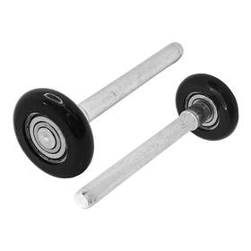 Runseaway S0932 2pcs 1.8 Inch Ultra-quiet Nylon Garage Door Rollers 4.2 Stem Heavy Duty Wheels