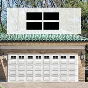 Sanfurney 717880920402 Magnetic Garage Door Windows Panes Arch Assorted Sizes Colors