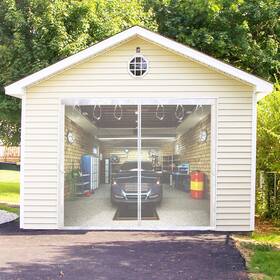 Sanjinfon 614160921114 Magnetic Garage Door Screen 8.3 X 7.15 Ft For 1 Car 8x7ft Retrac