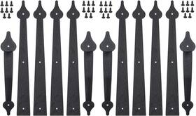 Sankeytew 744110288605 Decorative Garage Door Hardware Kit Carriage House Accents 8 Hinges And 4 Handle