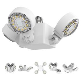 01-02-001-023050 Sansi 240w Equivalent Led Garage Light 30w 4 Adjustable Panels E26 Energy Saving