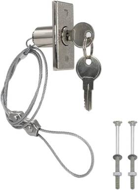 Scottchen Pro 313033222296 Universal Garage Door Emergency Release Lock Kit Disconnect With Keys Cable