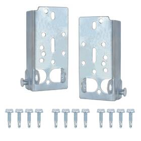 Scottchen Pro 607816989798 Garage Door Bottom Lifting Brackets For 7/16in Stem Roller Left And Right Wit