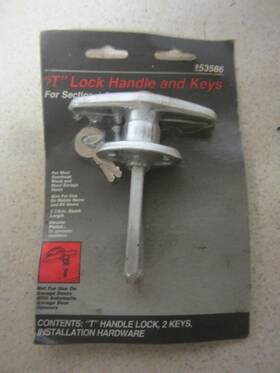 953586 Sears Garage Door Lock T Handle And Keys Replacement 9 53586