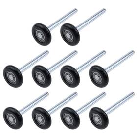 Semetall 779712240430 10 Pack Premium Nylon Garage Door Roller 1.8 Inch Wheels And 4.7 Stem Quiet