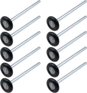 Lw689 Semetall 10 Pack Premium Nylon Garage Door Rollers 1.8 Inch Wheels And 6.7 Stem Qui