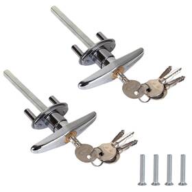 Senenqu 695510126335 2 Pack Garage Door T Handle Lock Replacement Shed L
