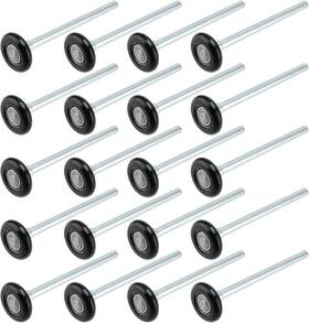 Sheutsan 445031372321 20 Pack 2 Inch Black Nylon Garage Door Rollers With 7 Stem For Track