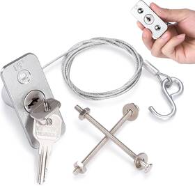 S-ckjjs001 Sihai 1 Pack Garage Door Locks With Keys Emergency Release Piece Silver