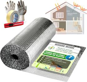Tb-1001 Simond Store Tb-1001.. Double Reflective Insulation 24 Inch X 10ft - 1 Pack Silver
