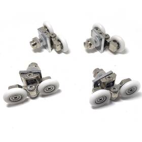 Smooth 762360674894 Shower Double Door Wheels 23mm Rollers 4pcs