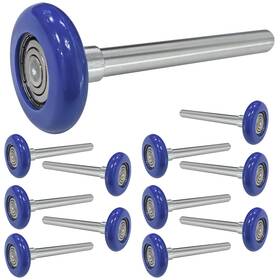 Socpuro Scp8107 12 Pack Garage Door Roller 1.8 Inch Nylon Wheels For 2 T
