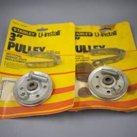 720-0030 Stanley 2x U-install 3 Inch Pulley Part For Overhead Sectional Garage Door Vintage