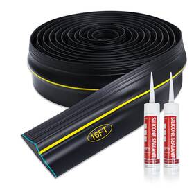 Rt01 Storystore Universal Garage Bottom Threshold Seal Strip With Adhesives 16ft Rubber