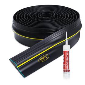 Rt02 Storystore Universal Garage Bottom Threshold Seal Strip With Adhesives 10ft Rubber