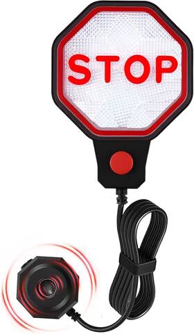 Agps1231 Strdfeve Garage Parking Sensor For Cars - Adjustable Led Aid With Red/ye