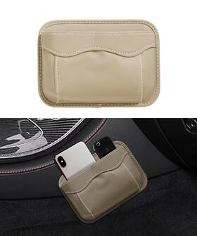 Qczwd001 Sujade Yakefly Car Seat Side Pocket Organizer Pu Leather Holder With Cell Phone Sung