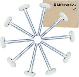 6200-2rs Surpass 313054320391 10 Pack 2ftft Ultra-quiet Nylon Garage Door Rollers 4 Inch Stem Doub