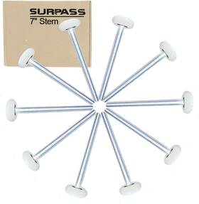 6200-2rs Surpass 445032351356 10 Pack 2ftft Ultra-quiet Nylon Garage Door Rollers 7 Inch Stem Dou