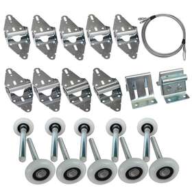 Surpass 710323937395 Garage Door Roller/hinge/top Bracket/wire Rope For 7ft Height Doors