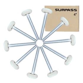 6200-2rs Surpass 741663012107 10 Pack 2ftft Ultra-quiet Nylon Garage Door Rollers 4 Inch Stem Double Se